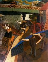 Stanley Spencer - Swan Upping at Cookham